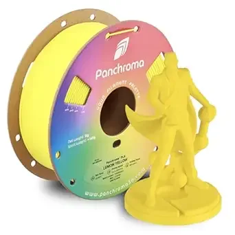 Polymaker Polymaker Panchroma PLA Lemon Yellow 3D Printer Filament, 1kg Spool, Easy to Print, High Speed Printing, Tangle Free, AMS Compatible, Perfect for Toys, Decor, Miniatures, Models & Cosplay