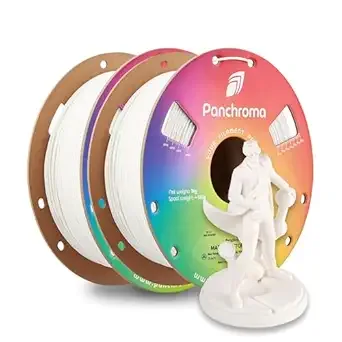 Polymaker Polymaker Panchroma Matte PLA Filament, High Speed Cotton White PLA Bundle 2kg (4.4 lbs), Formerly Polyterra Clog-Free 3D Printer Filament, Accuracy +/-, Fits FDM Printers