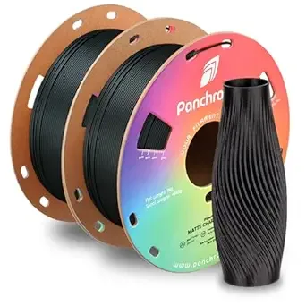 Polymaker Polymaker Panchroma Matte PLA Filament, High Speed Charcoal Black PLA Bundle 2kg (4.4 lbs), Formerly Polyterra Clog-Free 3D Printer Filament, Accuracy +/-, Fits FDM Printers