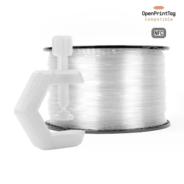 Printed Solid Prusament PETG Clear 2kg (NFC)