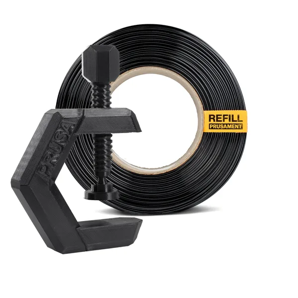 Printed Solid Prusament PETG Jet Black 1kg Refill - Made in USA
