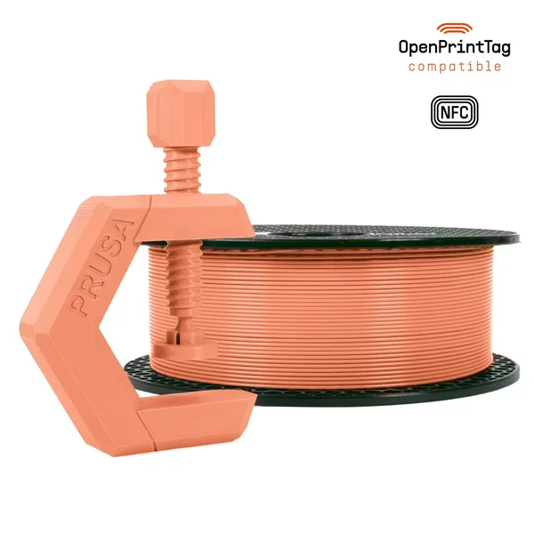 Printed Solid Prusament PETG Terracotta Light 1kg (NFC)