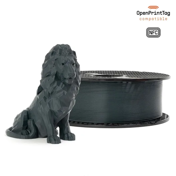 Printed Solid Prusament PLA Anthracite Grey 1kg (NFC)