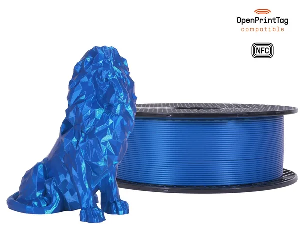 Printed Solid Prusament PLA Blend Royal Blue 1kg (NFC)