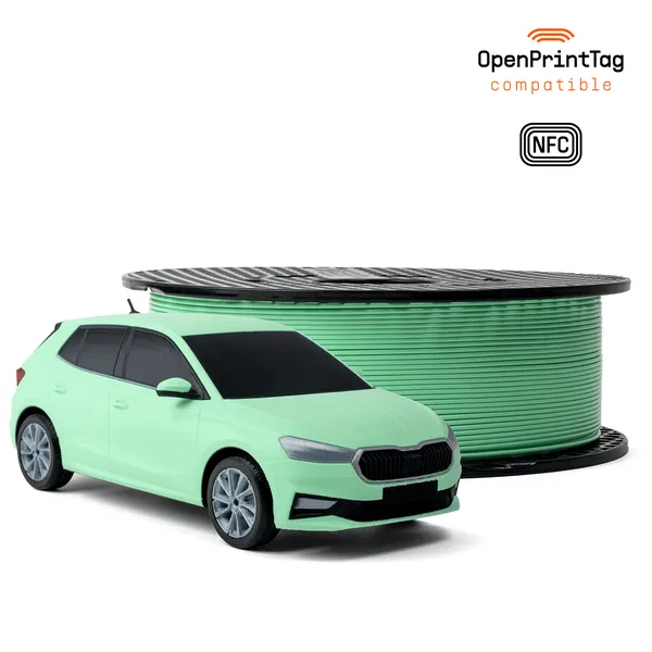 Printed Solid Prusament PLA Electric Green 1kg (NFC)
