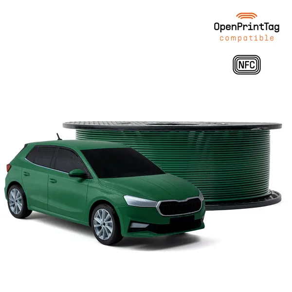 Printed Solid Prusament PLA Emerald Green 1kg (NFC)