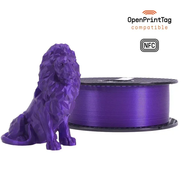 Printed Solid Prusament PLA Galaxy Purple 1kg (NFC)