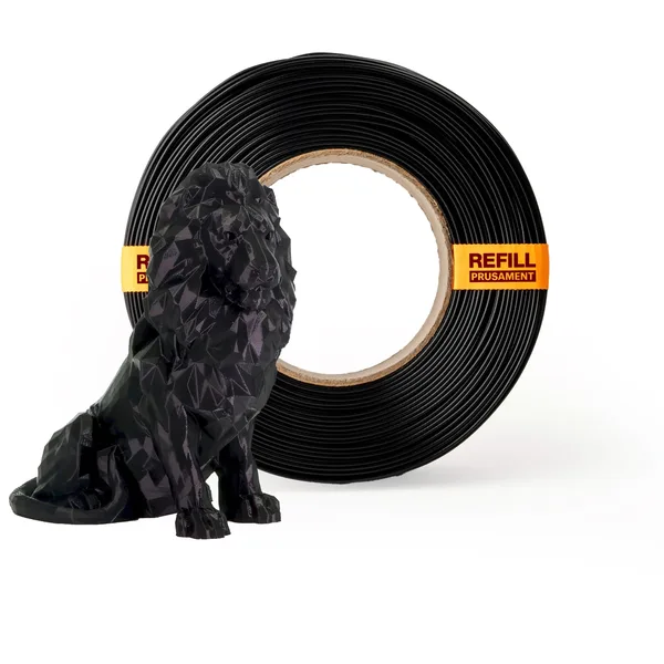 Printed Solid Prusament PLA Jet Black 1kg Refill - Made in USA
