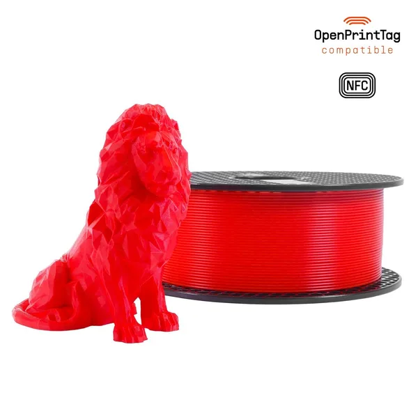 Printed Solid Prusament PLA Lipstick Red 1kg (NFC)