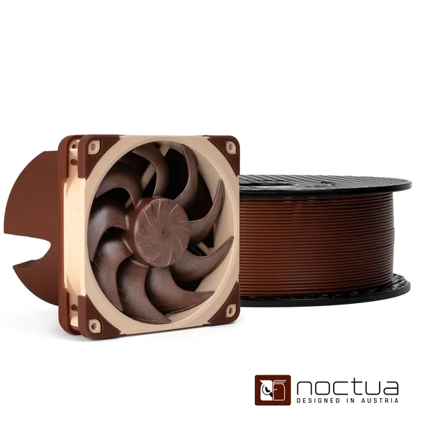 Printed Solid Prusament PLA Noctua Brown 1kg (NFC)