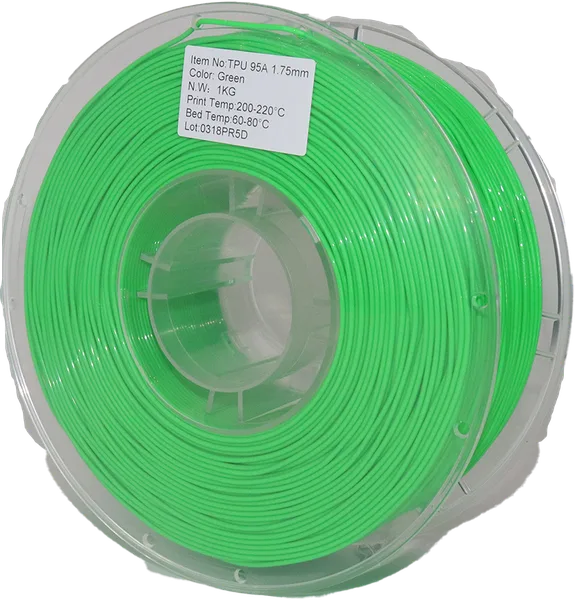 Printed Solid TPU Green