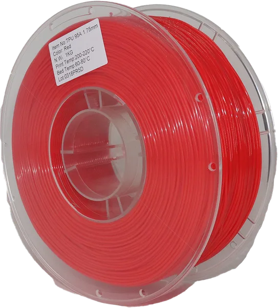 Printed Solid TPU Red