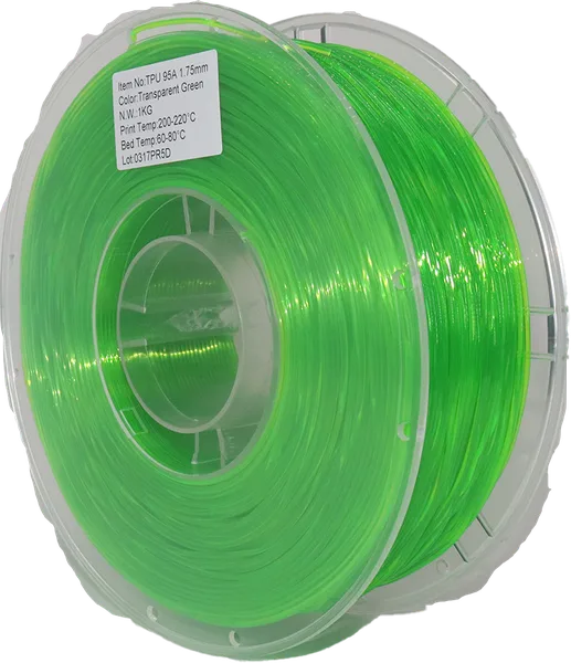 Printed Solid TPU Green