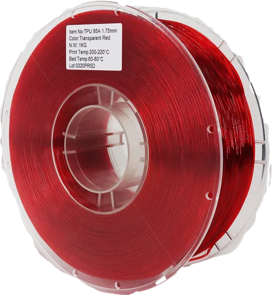 Printed Solid TPU Red