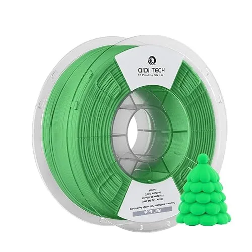 QIDI R QIDI TECHNOLOGY PETG-Tough 3D Printer Filament, Toughness PETG Filament, 3D Printing Filament 1kg Spool(2.2lbs), Suitable for Hyper Speed Printing, Fit Most FDM 3D Printer, Green