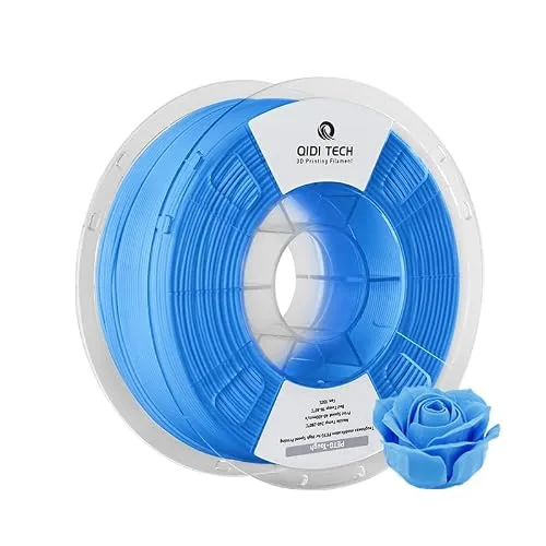 QIDI R QIDI TECHNOLOGY PETG-Tough 3D Printer Filament, Toughness PETG Filament, 3D Printing Filament 1kg Spool(2.2lbs), Suitable for Hyper Speed Printing, Fit Most FDM 3D Printer, Blue