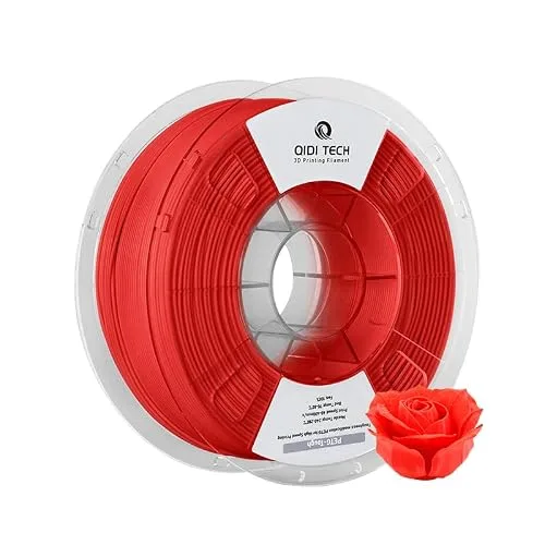 QIDI R QIDI TECHNOLOGY PETG-Tough 3D Printer Filament, Toughness PETG Filament, 3D Printing Filament 1kg Spool(2.2lbs), Suitable for Hyper Speed Printing, Fit Most FDM 3D Printer, Red