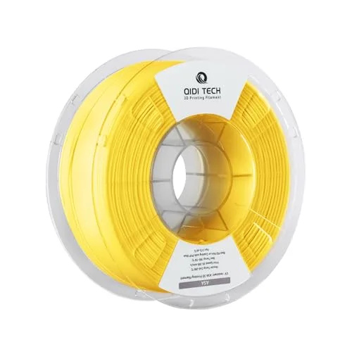 QIDI R QIDI TECHNOLOGY ASA Filament Yellow,3D Printer Filament ASA 1kg Spool(2.2lbs),High UV Resistance,Low Odor,Perfect for Printing Outdoor Functional Parts，Fit Most FDM 3D Printers