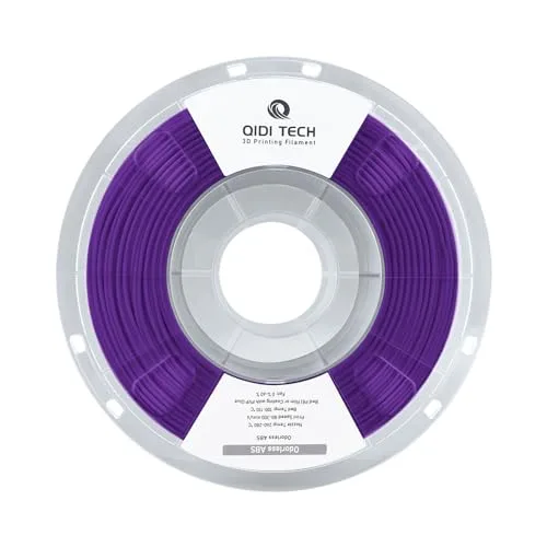 QIDI R QIDI TECHNOLOGY Odorless ABS Filament, 3D Printer Filament, 1 KG Spool (2.2lbs), 3D Printing Filament Fit Most FDM 3D Printers, Purple