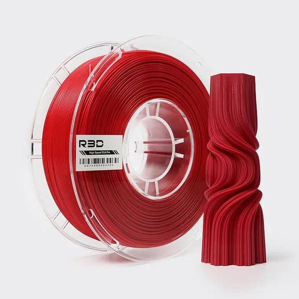 R3D R3D High Speed PLA Pro Filament 1KG, 3D Printer Filament for 30-/s High-Speed Printing, Dimensional Accuracy +/-, Plastic Spool, Compatible with AMS (Red)