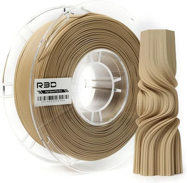 R3D R3D High Speed PLA Pro Filament 1KG, 3D Printer Filament for 30-/s High-Speed Printing, Dimensional Accuracy +/-, Plastic Spool, Compatible with AMS (Matte Kraft)