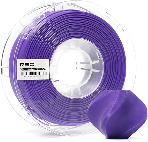 R3D R3D High Speed PETG PRO Filament 1KG, 3D Printer Filament for 30-/s High-Speed Printing, Dimensional Accuracy +/-, Plastic Spool, Compatible with AMS (Purple)