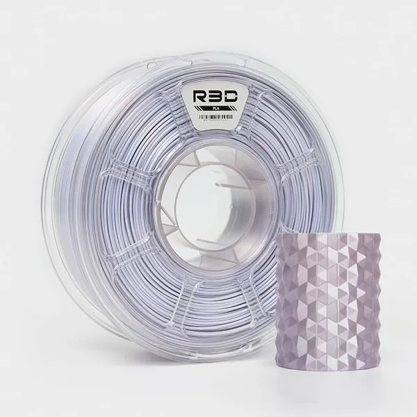 R3D R3D Dual Color Silk PLA Filament, Co-Extrusion 3D Printer Filament, 30-/s High Speed PLA, Dimensional Accuracy +/-, 1KG Plastic Spool (Silk Winter)