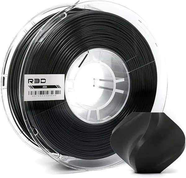 R3D R3D ASA Filament, 1KG 3D Printer Filament, Heat & Weather Resistant, Dimensional Accuracy +/-, Perfect for Outdoor Functional Parts, Compatible with AMS (Ash Gray)