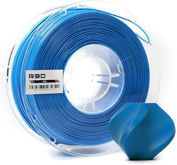 R3D R3D ASA Filament, 1KG 3D Printer Filament, Heat & Weather Resistant, Dimensional Accuracy +/-, Perfect for Outdoor Functional Parts, Compatible with AMS (Dark Blue)