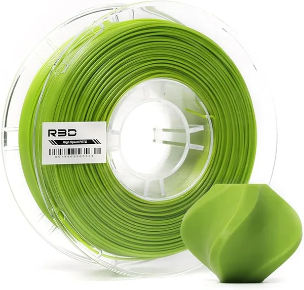 R3D R3D High Speed PETG PRO Filament 1KG, 3D Printer Filament for 30-/s High-Speed Printing, Dimensional Accuracy +/-, Plastic Spool, Compatible with AMS (Avocado)