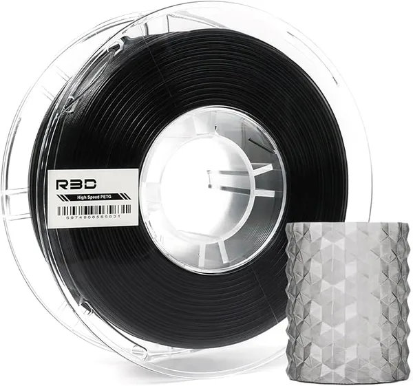 R3D R3D High Speed PETG PRO Filament 1KG, 3D Printer Filament for 30-/s High-Speed Printing, Dimensional Accuracy +/-, Plastic Spool, Compatible with AMS (Transparent Ash Gray)