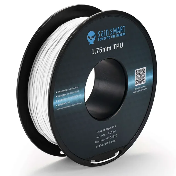 SainSmart All Colors, TPU Flexible Filament 0.8kg/1.76lb