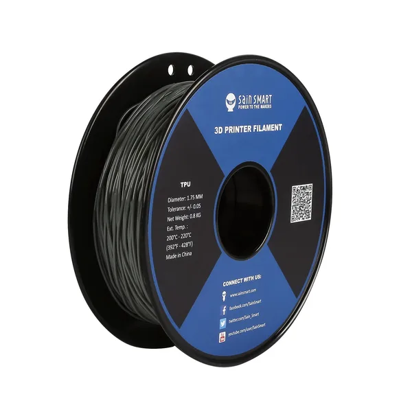 SainSmart Grey, Flexible TPU Filament 0.8kg/1.76lb