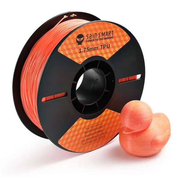 SainSmart Temperature Sensitive TPU Flexible Filament 95A, 1kg, Heat Discoloration, High speed printing