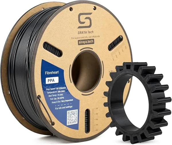 Siraya Tech Siraya Tech Fibreheart PPA 3D Printing Filament - High Performance Polyphthalamide Nylon, Extreme Strength & Heat Resistance for Industrial & Engineering Applications - 1kg (2.2lbs)