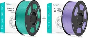 SUNLU SUNLU PLA Meta Filament Green and Taro Purple 1kg*2