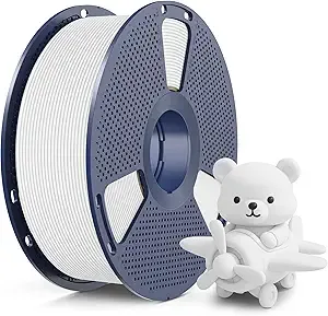 SUNLU SUNLU High Speed Matte PLA 3D Printer Filament, Matte White, 1KG