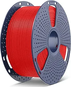 SUNLU SUNLU 3KG PLA+2.0 3D Printer Filament, Large Spool PLA+ Filament, Tougher and Stronger, Dimensional Accuracy +/-, 3KG(6.6lbs)/1 Spool, Red