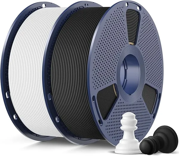 SUNLU SUNLU High Speed Matte PLA 3D Printer Filament, Matte Black+White