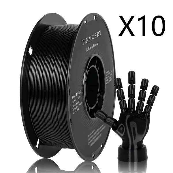 TinMorry 10 Rolls PETG-ECO Filament, 1 KG 1 Spool
