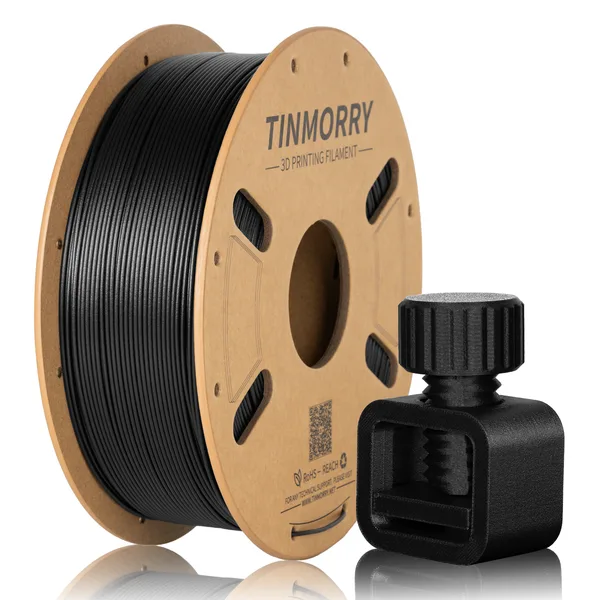 TinMorry Carbon Fiber ASA 3D Printer Filament, 1 KG, Black