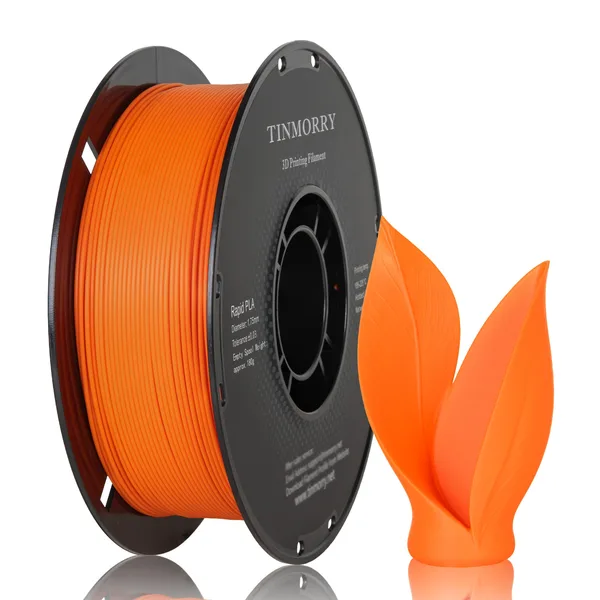 TinMorry Rapid PLA  3D Printer Filament, 1 KG, Orange