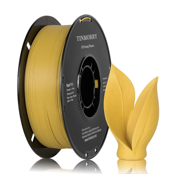 TinMorry Rapid PLA 3D Printer Filament, 1 KG,  Warm Yellow