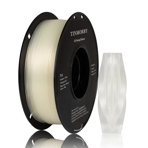 TinMorry Rapid PLA  3D Printer Filament, 1 KG,  Transparent