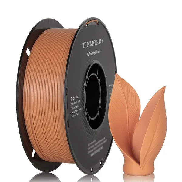 TinMorry Rapid PLA  3D Printer Filament, 1 KG, Light Orange