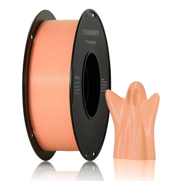 TinMorry Glowing PETG 3D Printer Filament, 1 KG, Glow Light Orange