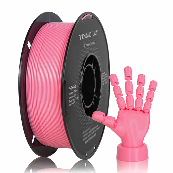 TinMorry Rapid PETG-Eco 3D Printer Filament, 1 KG, Pink