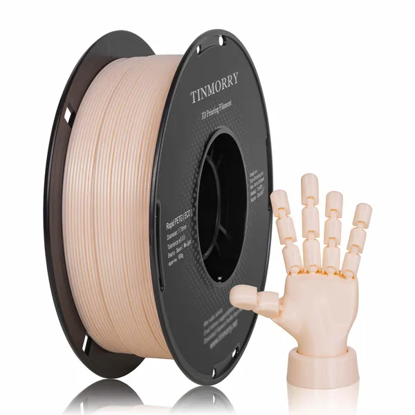 TinMorry Rapid PETG-Eco 3D Printer Filament, 1 KG, Skin