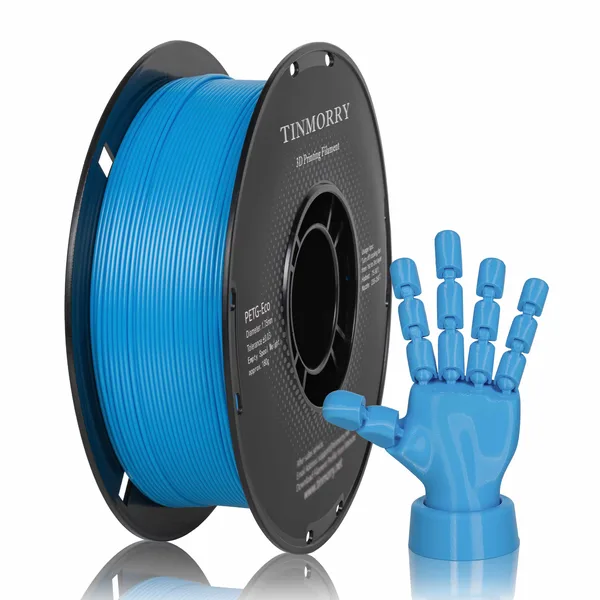 TinMorry Rapid PETG-Eco 3D Printer Filament, 1 KG, Sky Blue
