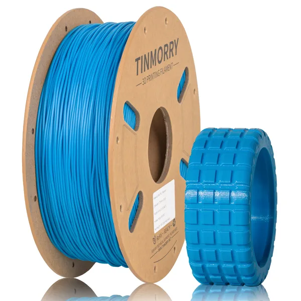 TinMorry 95A TPU 3D Printer Filament, 1 KG, Neon Blue